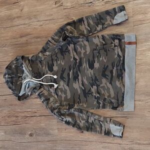 Ampersand Avenue Camo Double Hooded Sweatshirt